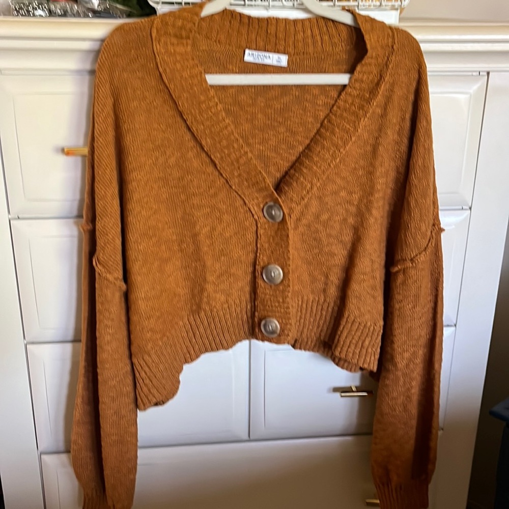 Arizona Jeans Co - Cropped cardigan sweater Size: XL